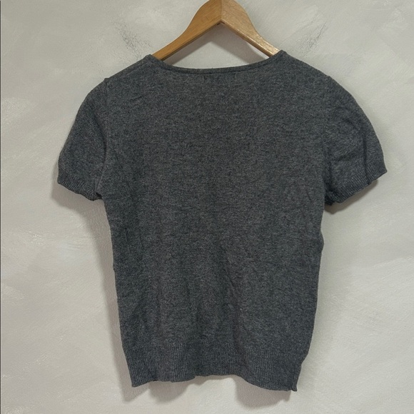 Sinequanone wool button and bow-detail knitted tshirt size small - Picture 5 of 6